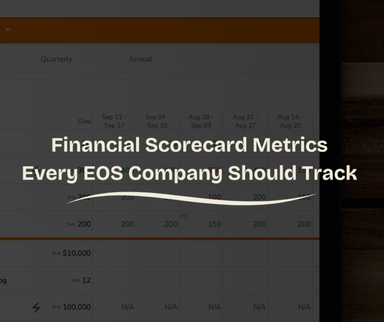 Financial Scorecard Metrics Every EOS Company Should Track | All In One Accounting