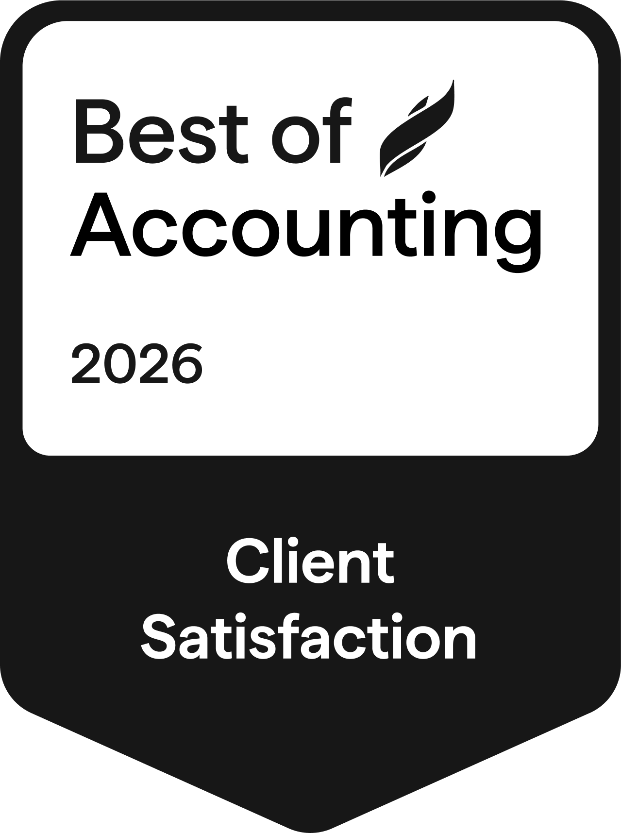 ClearlyRated Best of Accounting badge